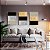 Kit 3 Quadros Artes Decorativas Com Moldura Simétrico Preto E Dourado - Imagem 2