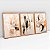Kit 3 Quadros Decorativos Com Moldura Abstrato Elegante - Imagem 4