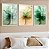 Kit 3 Quadros Com Moldura Fluidez Das Flores - Imagem 1