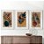 Kit 3 Quadros Decorativos Com Moldura Ramos Abstrato Terroso - Imagem 2