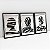 Kit 3 Quadros Decorativos Com Moldura Arte Os Rostos - Imagem 2
