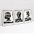 Kit 3 Quadros Decorativos Com Moldura Arte Os Rostos - Imagem 3