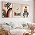 Kit 3 Quadros Com Moldura Arte Boho Tons Terrosos - Imagem 2