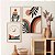 Kit 3 Quadros Com Moldura Arte Boho Tons Terrosos - Imagem 5