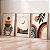 Kit 3 Quadros Com Moldura Arte Boho Tons Terrosos - Imagem 6
