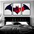 Kit 3 Quadros Decorativos Com Moldura Geek Batman - Imagem 1