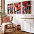 Kit 3 Quadros Decorativos Com Moldura Design pintura flor Abstrata - Imagem 1
