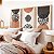 Kit 3 Quadros Com Moldura Abstrato Linhas geometria Boho - Imagem 2
