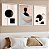 Kit 3 Quadros Com Moldura Escultura Minimalista - Imagem 1