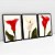 Kit 3 Quadros Com Moldura flores copos de leite - Imagem 2