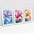 Kit 3 Quadros Com Moldura Color Flowers - Imagem 3