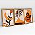 Kit 3 Quadros Com Moldura Arte Boho Folhas e Formas - Imagem 7