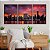 Kit 3 Quadros Decorativos Com Moldura Paisagem Cidade Pôr Do Sol - Imagem 2
