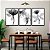 Kit 3 Quadros Decorativos Com Moldura Flores Fluidas P&B - Imagem 2