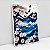 Quadros Com Moldura Paisagem Azul e Branco Japan Art - Imagem 6