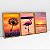 Kit 3 Quadros Com Moldura Praia Flamingo - Imagem 6