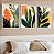 Kit 3 Quadros Com Moldura Pintura Botânica - Imagem 1