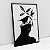 Kit Quadro Com Moldura Folhagem Arte Colagem Mulher Essencial - Imagem 3