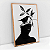 Kit Quadro Com Moldura Folhagem Arte Colagem Mulher Essencial - Imagem 4