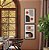Kit 2 Quadros Decorativos Com Moldura Linhas Abstratas - Imagem 2