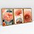Kit 3 Quadros Com Moldura Flores Dalia Encantada - Imagem 2