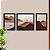 Kit Quadros Decorativos Com Moldura Paisagem Montanhas Alces Abstrato - Imagem 2
