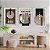 Kit Quadros Decorativos Com Moldura Retrô Abstrato Minimalista - Imagem 1