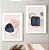 Kit 2 Quadros Decorativos Com Moldura Minimalista Abstrato - Imagem 3