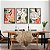 Kit 3 Quadros Decorativos Com Moldura Pintura Abstrata Fullcolor - Imagem 2