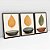 Kit 3 Quadros Com Moldura Minimalista Folha e Vaso - Imagem 2