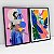 Kit 2 Quadros Decorativos Com Moldura Arte Colagem Caminho das Flores - Imagem 2