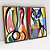 Kit 2 Quadros Decorativos Com Moldura Arte Gato cubismo - Imagem 4