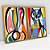 Kit 2 Quadros Decorativos Com Moldura Arte Gato cubismo - Imagem 6