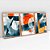 Kit 3 Quadros Com Moldura Abstrato Expressivo - Imagem 4