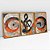 Kit 3 Quadros Com Moldura Abstrato Musical - Imagem 6