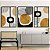 Kit 3 Quadros Decorativos Com Moldura Arte Abstrata - Imagem 1