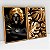 Kit 2 Quadros Decorativos Com Moldura Folha Gold Black - Imagem 6