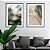 Kit 2 Quadros Decorativos Com Moldura Folhas Minimalistas - Imagem 1
