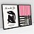 Kit 2 Quadros Decorativos Com Moldura Abstrata Moderna Multicor - Imagem 3