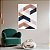 Quadro Decorativos Com Moldura Geométrico Moderno - Imagem 1