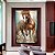 Quadro Decorativo Com Moldura Arte Pintura Cavalo Selvagem - Imagem 1