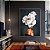 Quadro Decorativo Com Moldura Arte Pintura Surrealista Mulher Floral - Imagem 1