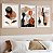 Kit 3 Quadros Com Moldura Arte Boho Os Amigos - Imagem 1