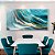 Quadro Decorativo Com Moldura Mármore Azul Com Detalhes Dourados - Imagem 2
