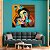 Quadro Decorativo Com Moldura Arte Contemporânea Mulher Com Animais Abstrato - Imagem 2
