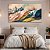 Quadro Decorativo Em Tecido Canvas Ondas Florais Colorfull - Imagem 2