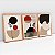 Kit 3 Quadros Com Moldura Arte Boho Jornada Silenciosa - Imagem 5