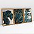 Kit 3 Quadros Com Moldura Flores Ilustradas - Imagem 3