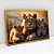 Quadro Decorativo Familia de Leões Pôr do Sol - Imagem 5