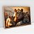 Quadro Decorativo Familia de Leões Pôr do Sol - Imagem 6